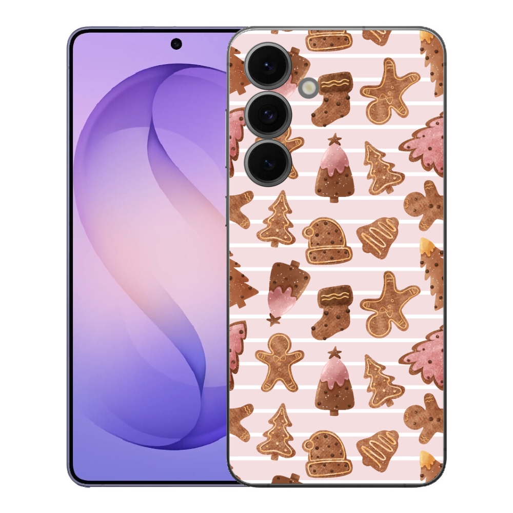 Gélový kryt mmCase na Samsung Galaxy S26 FE - perníčkový motív