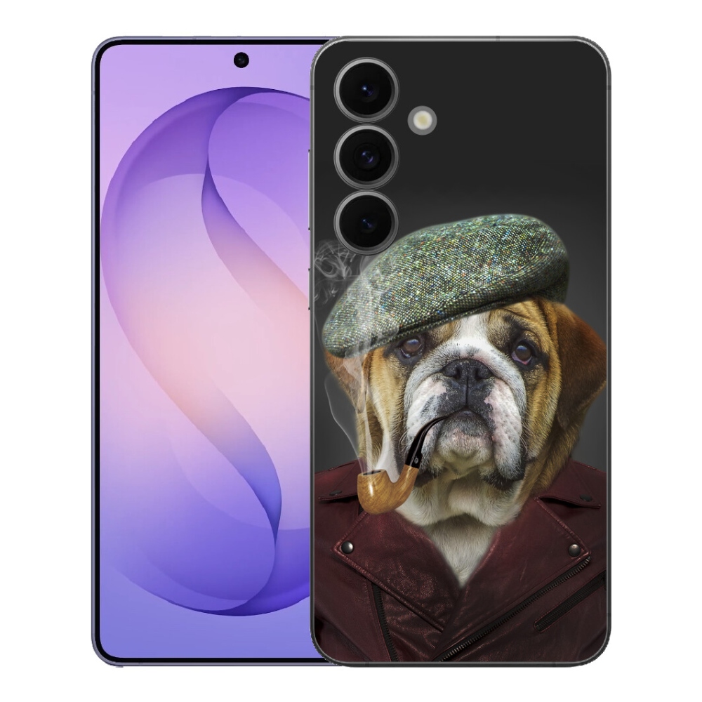 Gélový kryt mmCase na Samsung Galaxy S26 FE - pes s fajkou