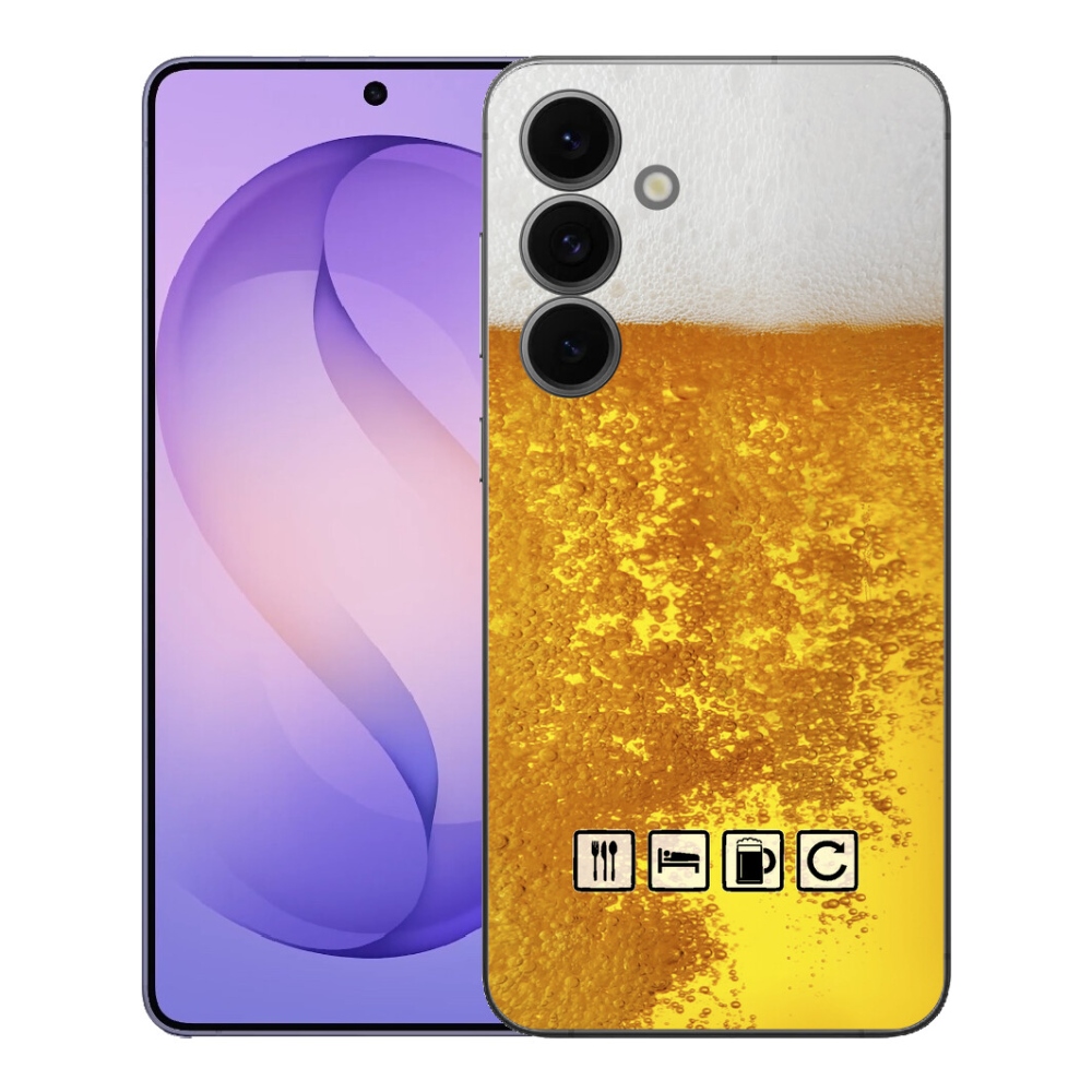 Gélový kryt mmCase na Samsung Galaxy S26 FE - pivný motív 3
