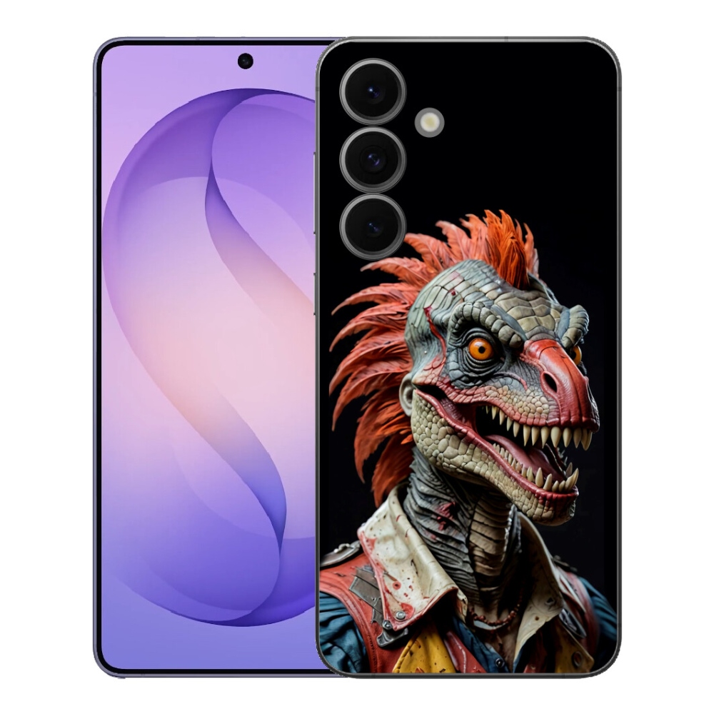 Gélový kryt mmCase na Samsung Galaxy S26 FE - punk dinosaurus