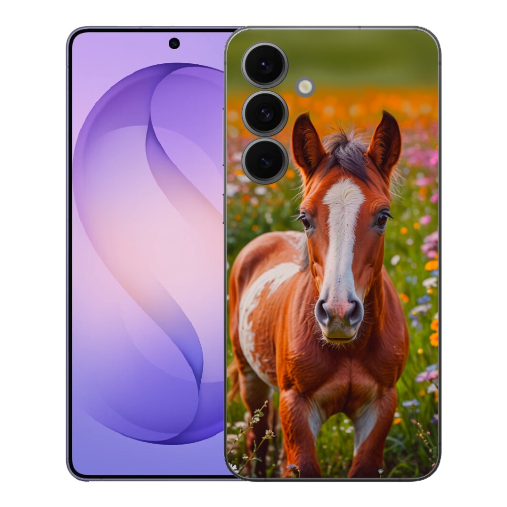 Gélový kryt mmCase na Samsung Galaxy S26 FE - roztomilé žriebä