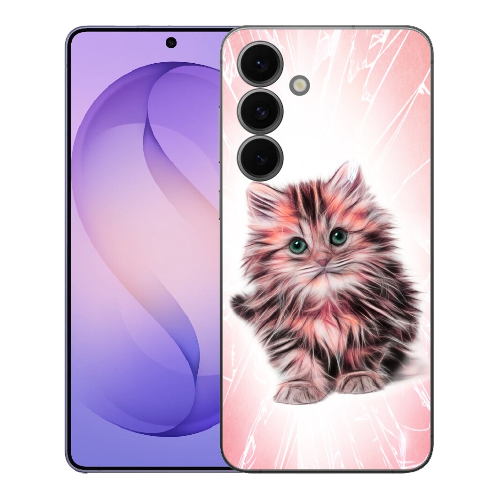Gélový kryt mmCase na Samsung Galaxy S26 FE - roztomilé mačiatko