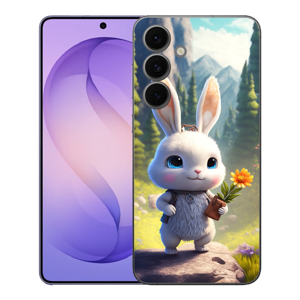 Gélový kryt mmCase na Samsung Galaxy S26 FE - roztomilý zajačik
