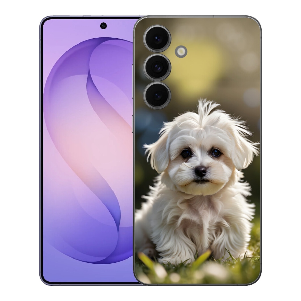 Gélový kryt mmCase na Samsung Galaxy S26 FE - roztomilý maltézsky psík