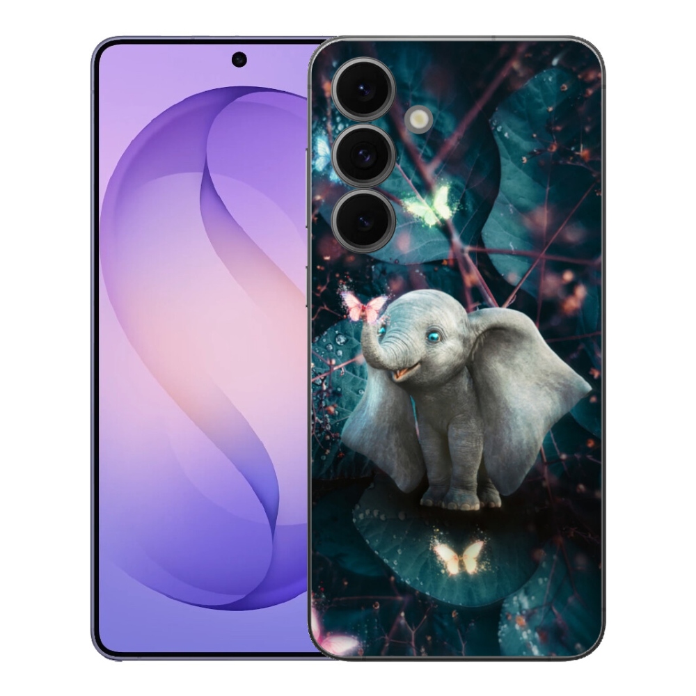 Gélový kryt mmCase na Samsung Galaxy S26 FE - roztomilý slon