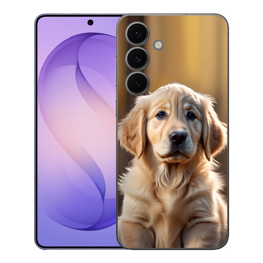 Gélový kryt mmCase na Samsung Galaxy S26 FE - roztomilý zlatý retriever