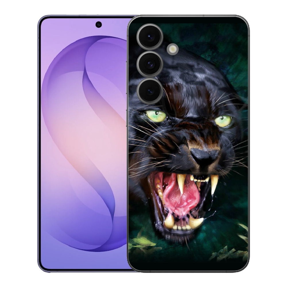 Gélový kryt mmCase na Samsung Galaxy S26 FE - rozzúrený čierny panter