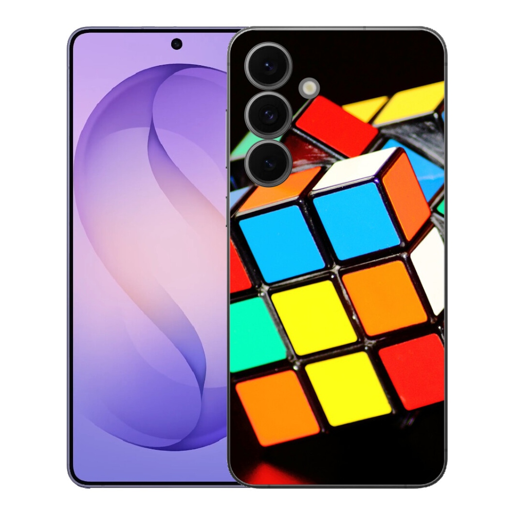 Gélový kryt mmCase na Samsung Galaxy S26 FE - rubikova kocka