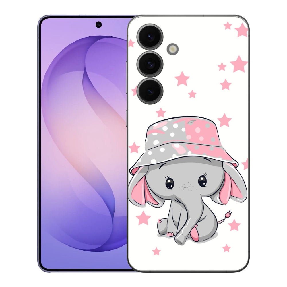 Gélový kryt mmCase na Samsung Galaxy S26 FE - ružový slon