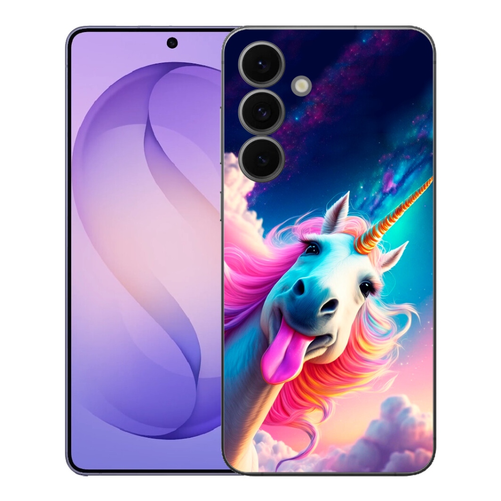 Gélový kryt mmCase na Samsung Galaxy S26 FE - šialený jednorožec