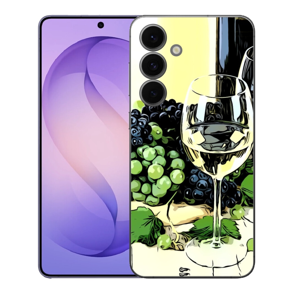 Gélový kryt mmCase na Samsung Galaxy S26 FE - pohár vína