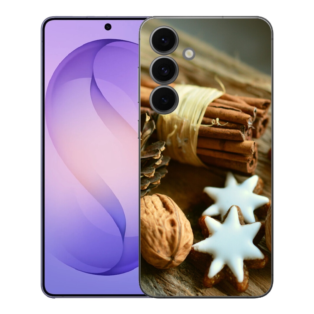 Gélový kryt mmCase na Samsung Galaxy S26 FE - škorica a perníčky