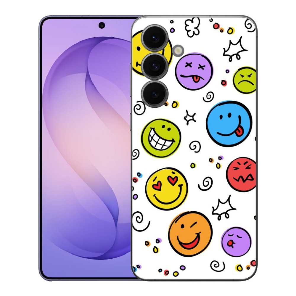 Gélový kryt mmCase na Samsung Galaxy S26 FE - smajlíci