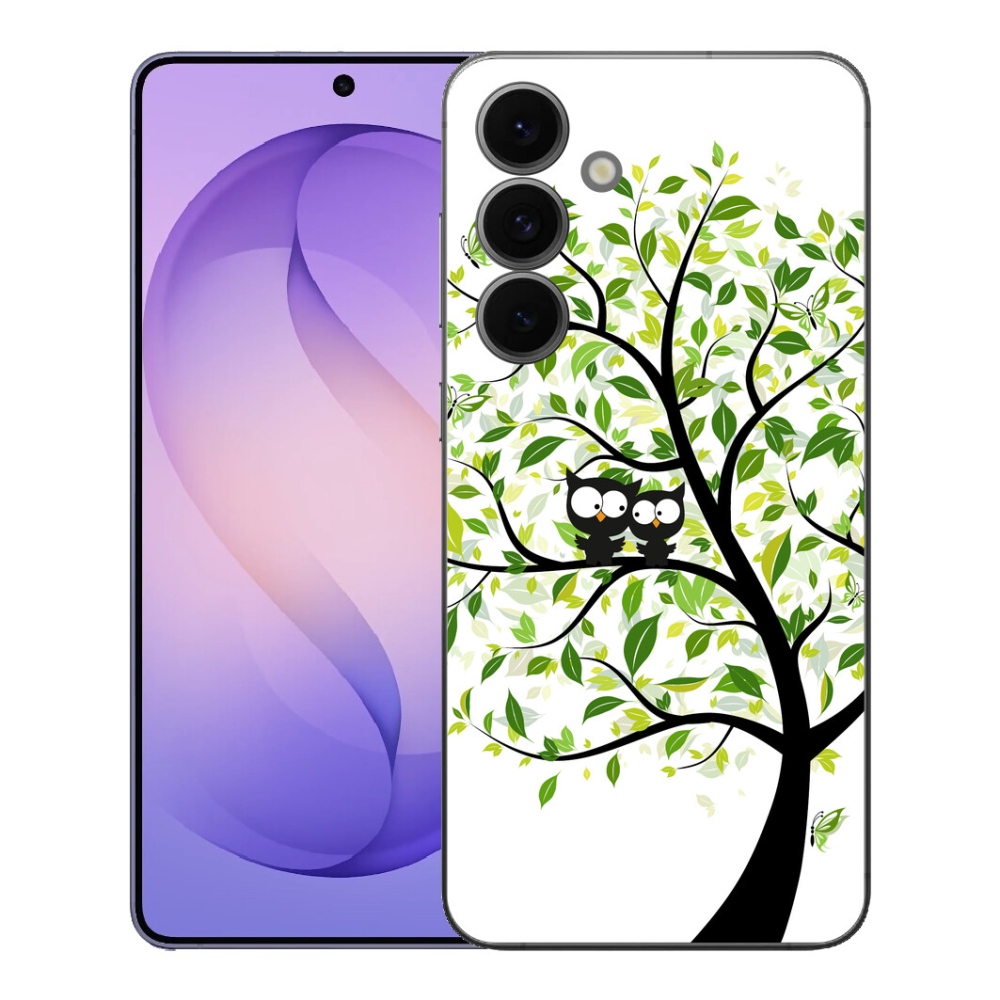 Gélový kryt mmCase na Samsung Galaxy S26 FE - malej sovy na strome