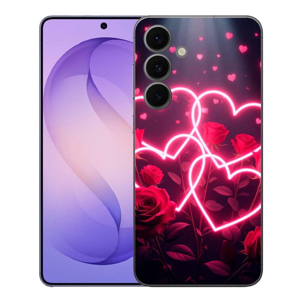 Gélový kryt mmCase na Samsung Galaxy S26 FE - srdce lásky