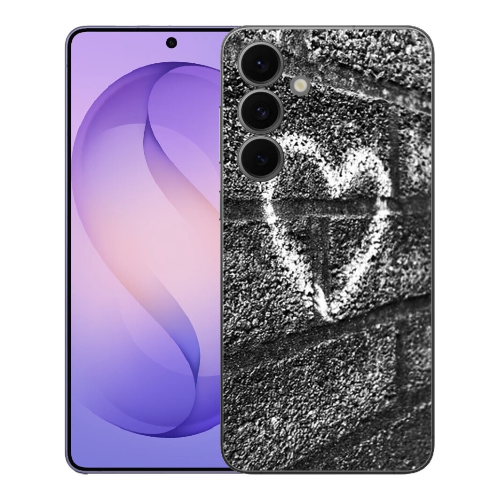 Gélový kryt mmCase na Samsung Galaxy S26 FE - srdce na stene