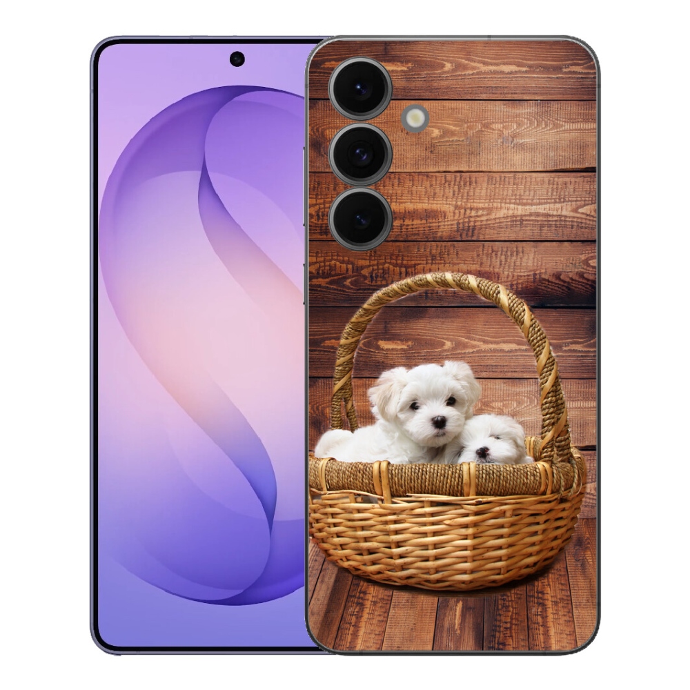 Gélový kryt mmCase na Samsung Galaxy S26 FE - šteniatka