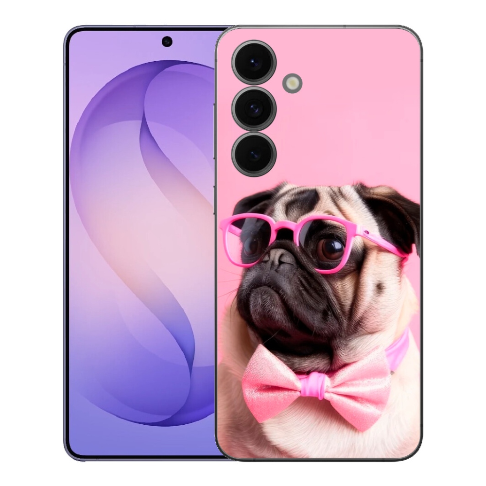 Gélový kryt mmCase na Samsung Galaxy S26 FE - štýlový mops