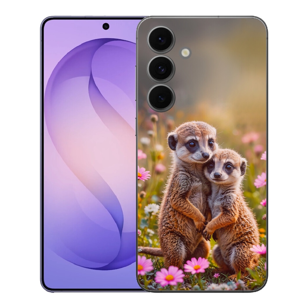Gélový kryt mmCase na Samsung Galaxy S26 FE - surikatí duo
