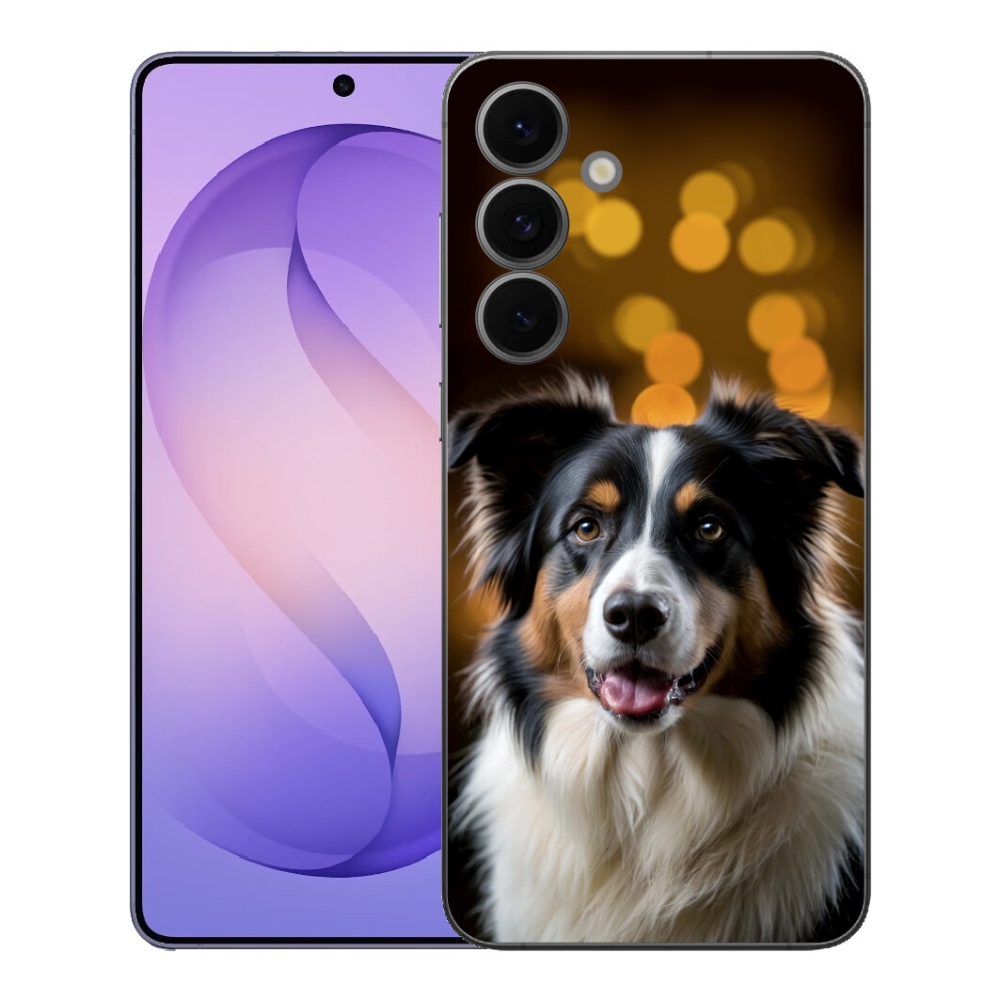 Gélový kryt mmCase na Samsung Galaxy S26 FE - usmievavý austrálsky ovčiak