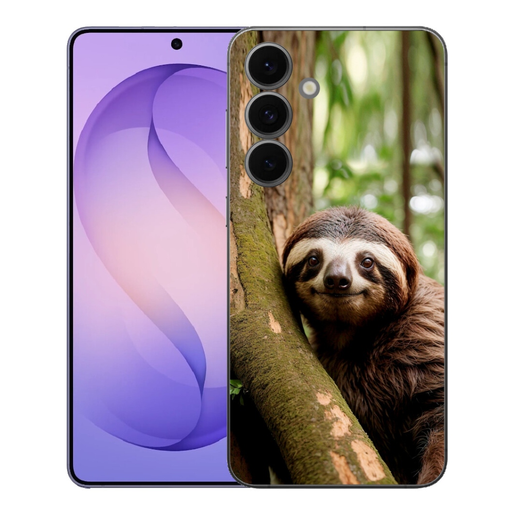 Gélový kryt mmCase na Samsung Galaxy S26 FE - usmievavý leňochod