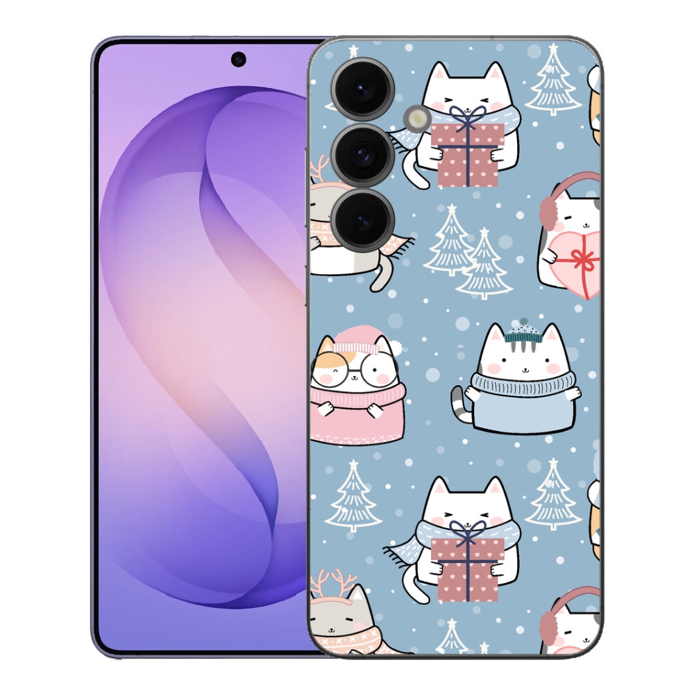 Gélový kryt mmCase na Samsung Galaxy S26 FE - vianočné mačičky