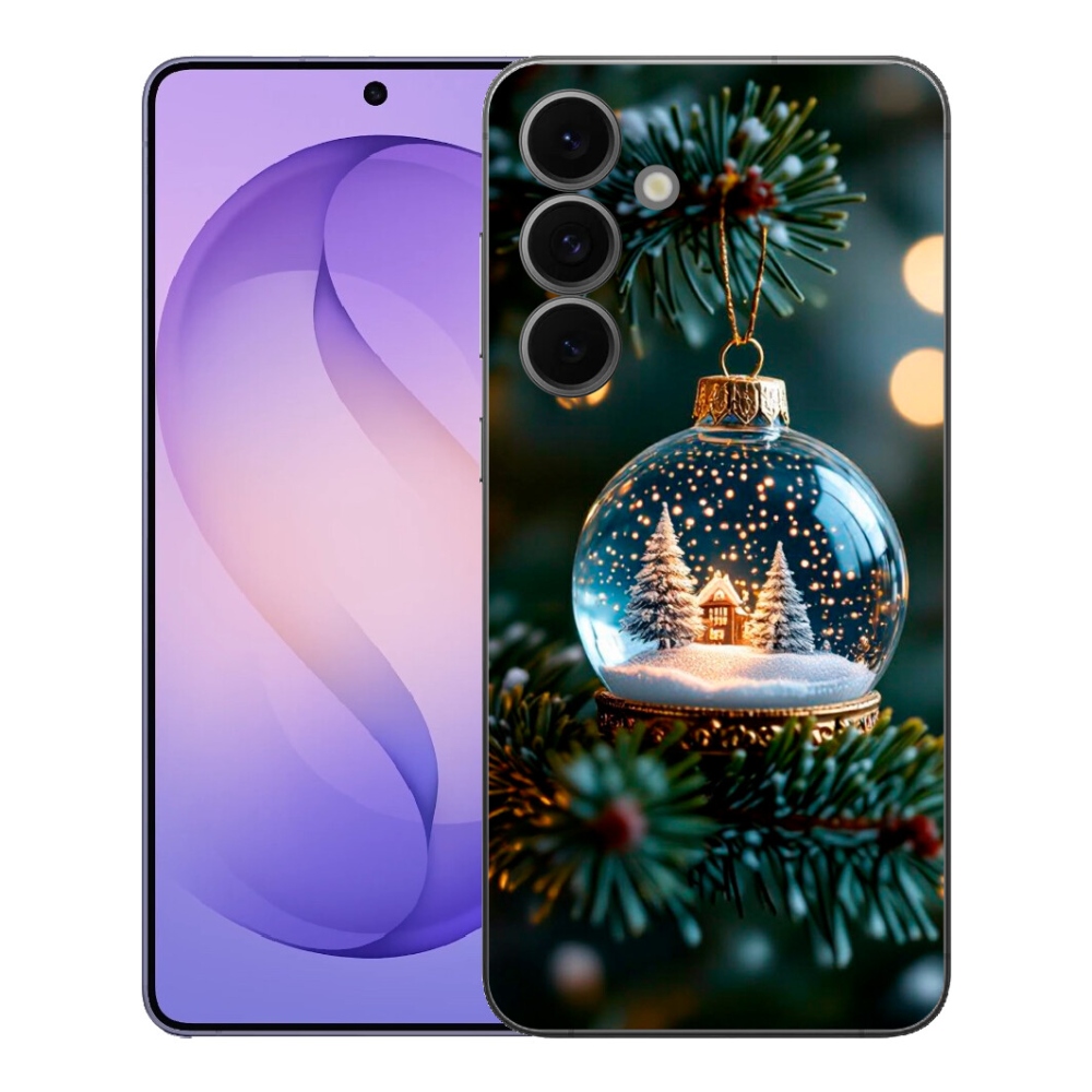 Gélový kryt mmCase na Samsung Galaxy S26 FE - vianočné gule 2