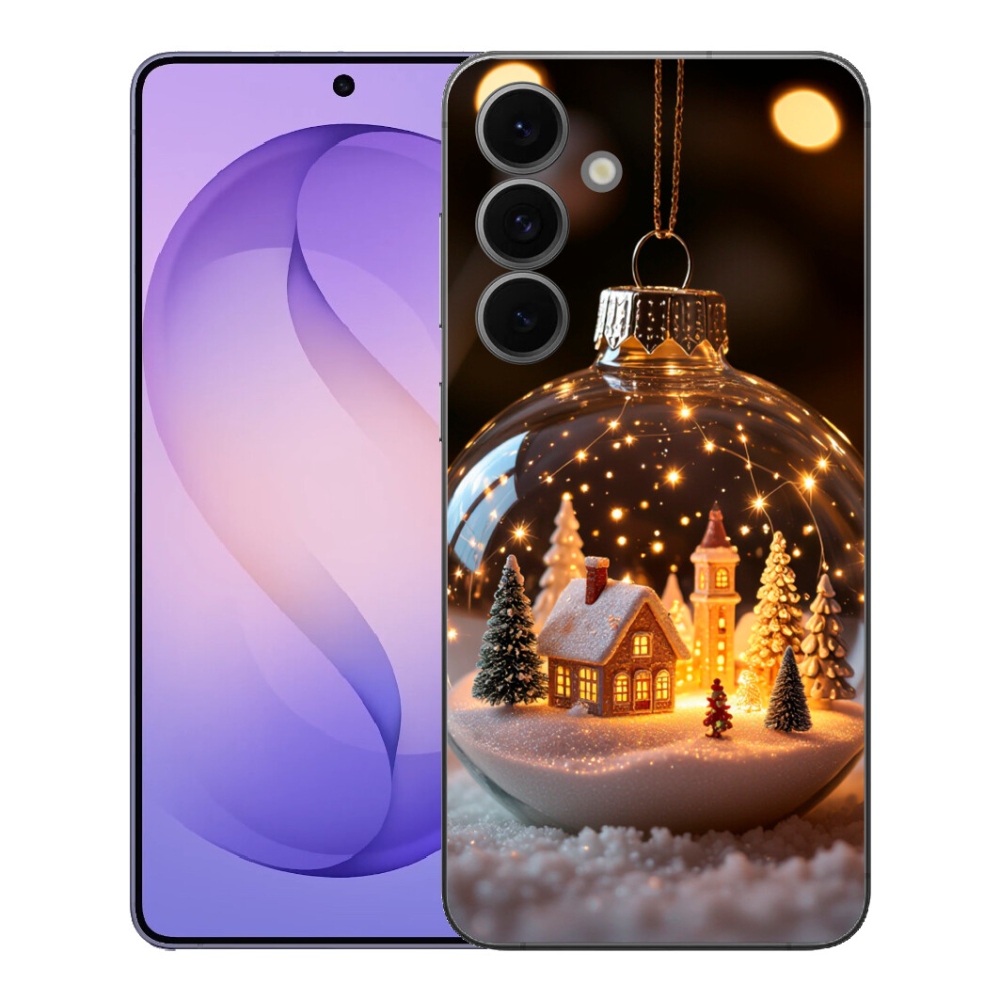 Gélový kryt mmCase na Samsung Galaxy S26 FE - vianočné gule 3