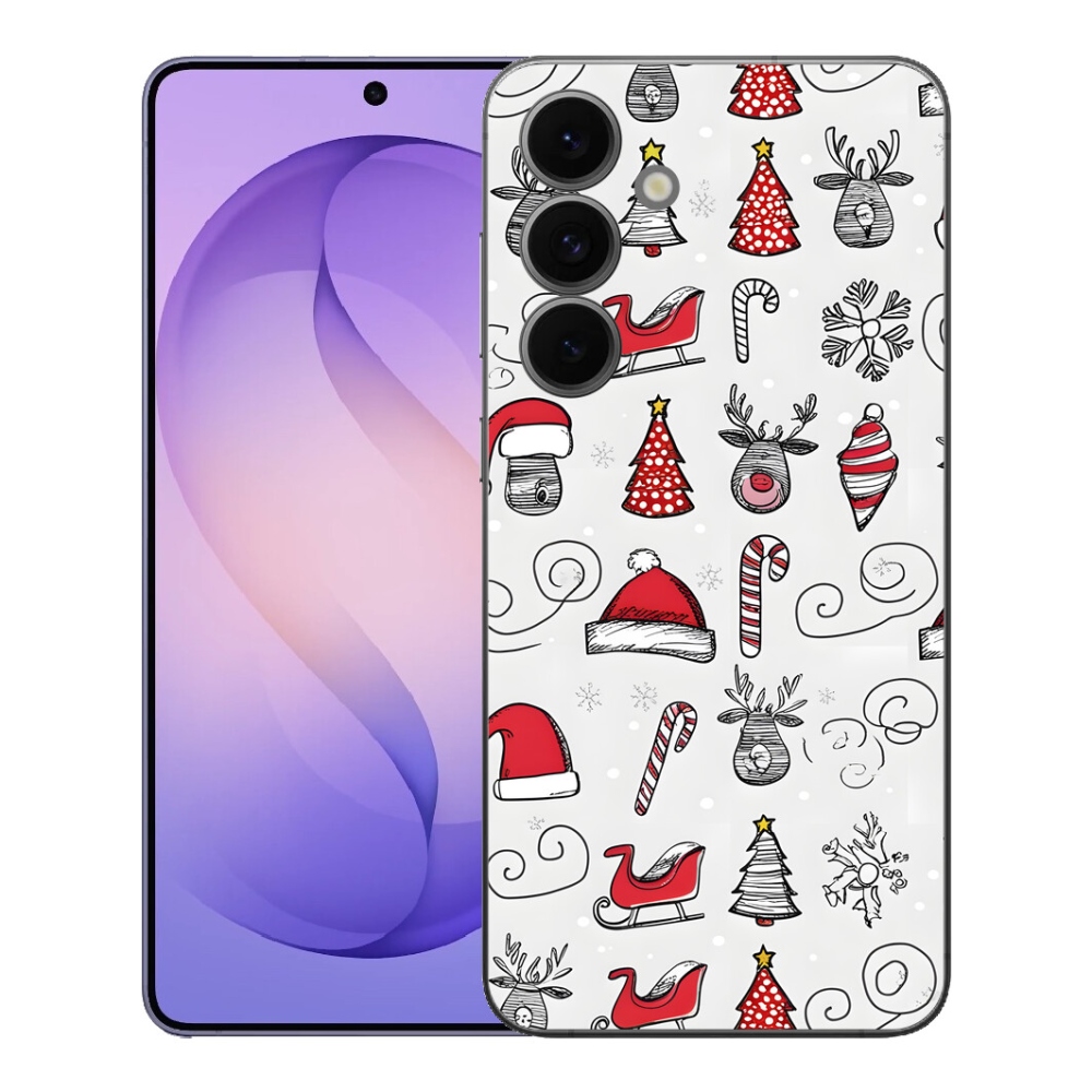Gélový kryt mmCase na Samsung Galaxy S26 FE - vianočné sobíci