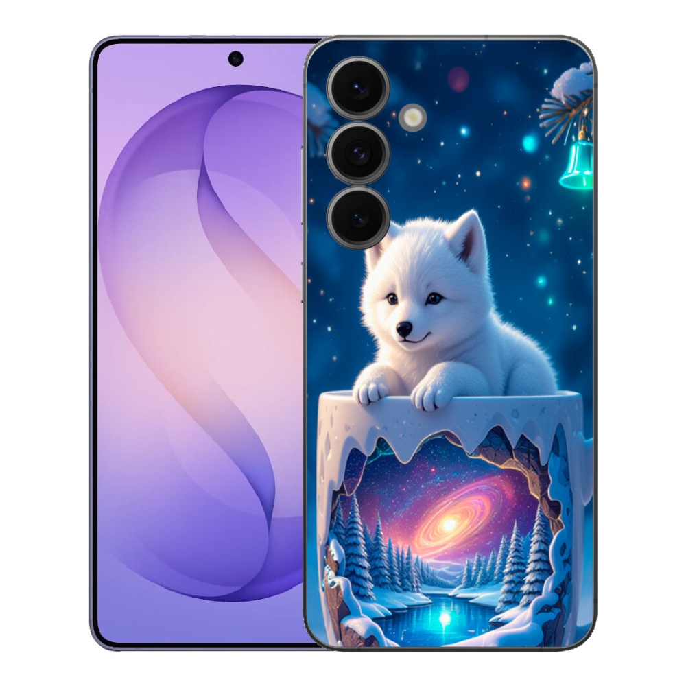 Gélový kryt mmCase na Samsung Galaxy S26 FE - vianočné šteňa