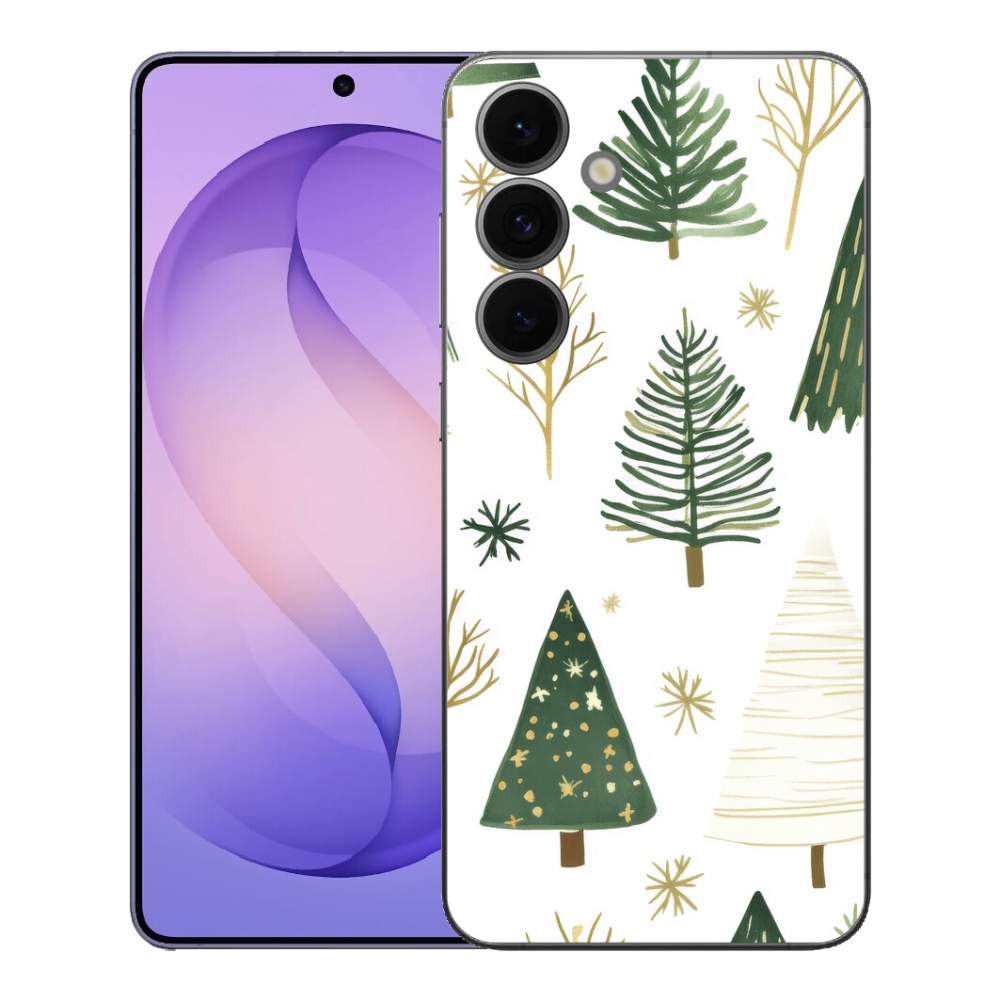Gélový kryt mmCase na Samsung Galaxy S26 FE - vianočné stromčeky 2