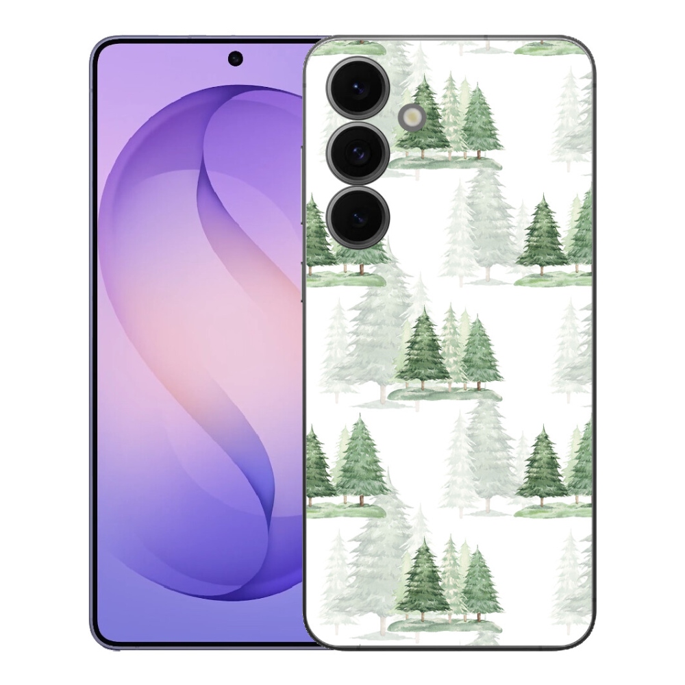 Gélový kryt mmCase na Samsung Galaxy S26 FE - vianočné stromčeky 3