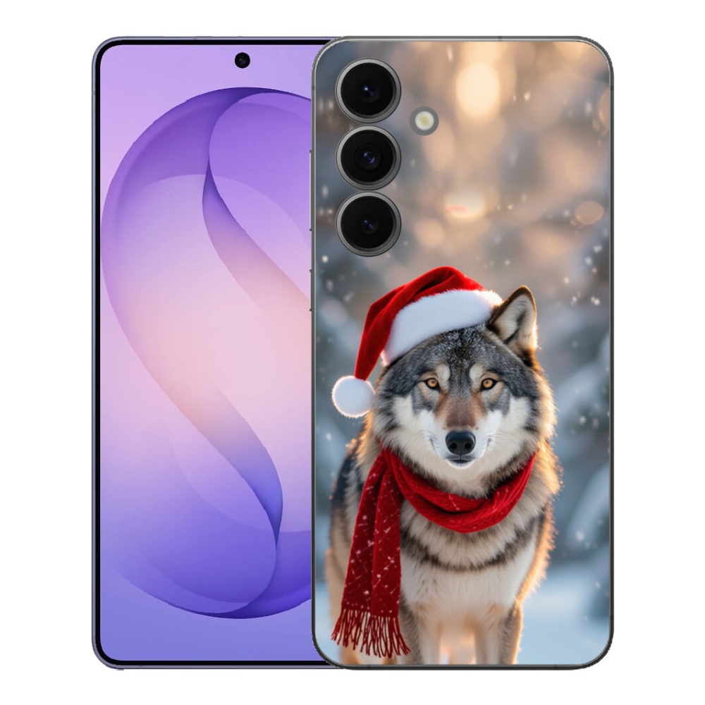 Gélový kryt mmCase na Samsung Galaxy S26 FE - vianočný vlk