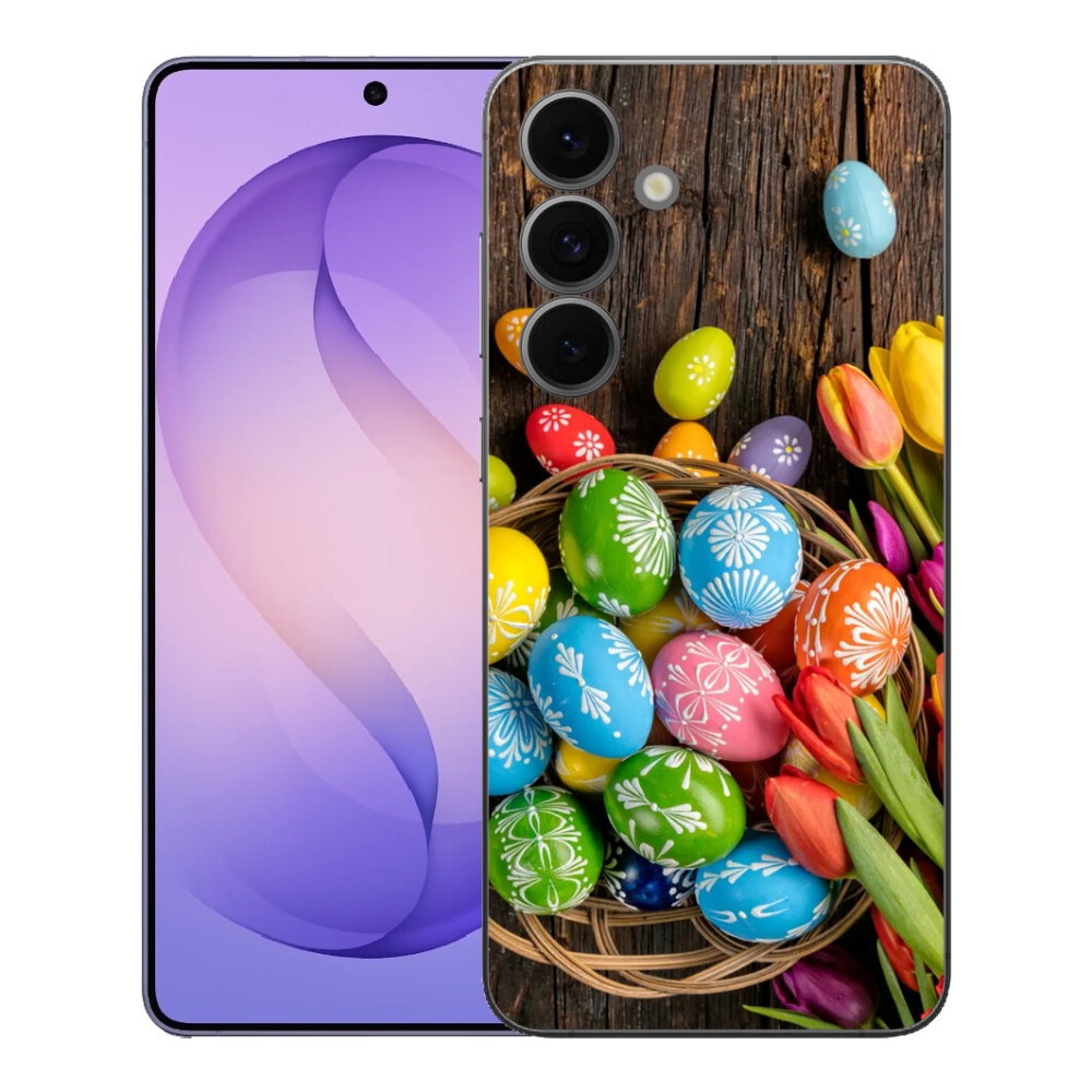 Gélový kryt mmCase na Samsung Galaxy S26 FE - veľkonočné vajíčka