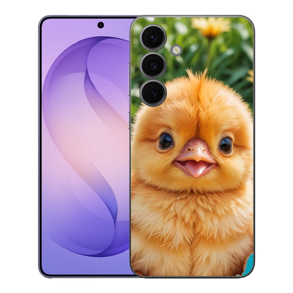 Gélový kryt mmCase na Samsung Galaxy S26 FE - veselé kuriatko