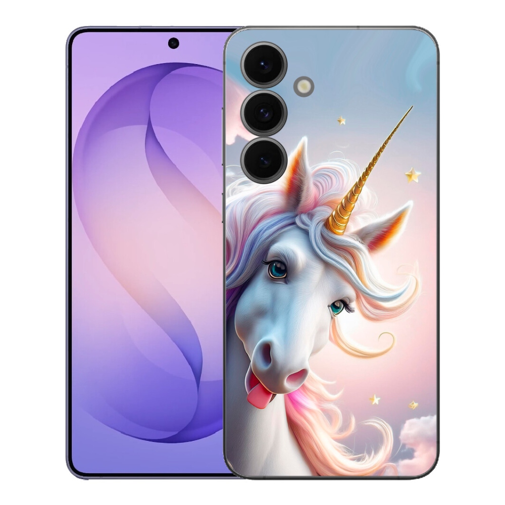 Gélový kryt mmCase na Samsung Galaxy S26 FE - veselý jednorožec