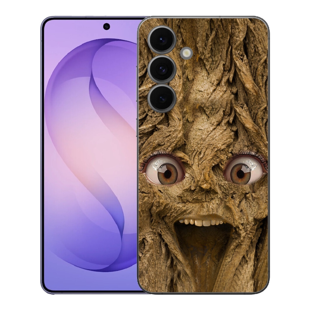 Gélový kryt mmCase na Samsung Galaxy S26 FE - veselý strom s očami