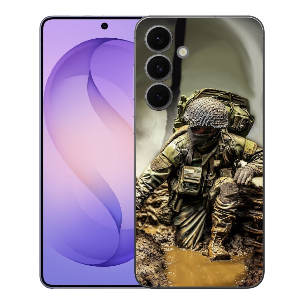 Gélový kryt mmCase na Samsung Galaxy S26 FE - vojak