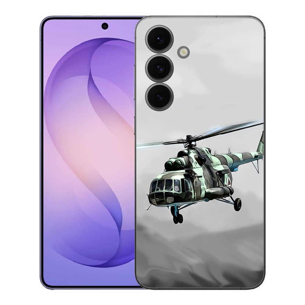 Gélový kryt mmCase na Samsung Galaxy S26 FE - vojenský vrtuľník