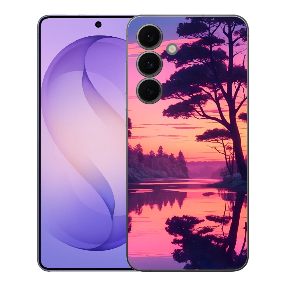 Gélový kryt mmCase na Samsung Galaxy S26 FE - západ slnka nad jazerom