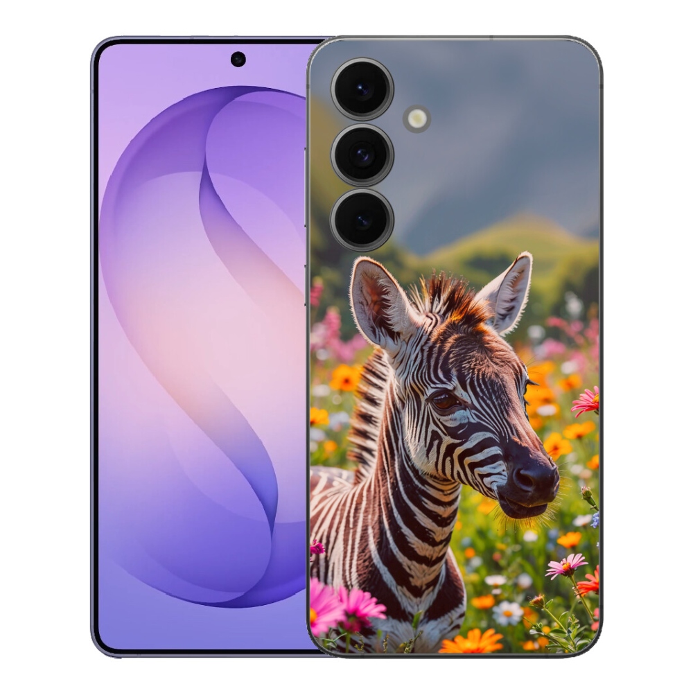 Gélový kryt mmCase na Samsung Galaxy S26 FE - zebra na lúke
