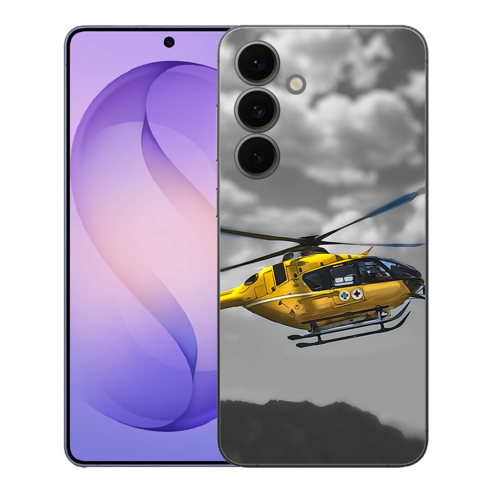 Gélový kryt mmCase na Samsung Galaxy S26 FE - žltá helikoptéra