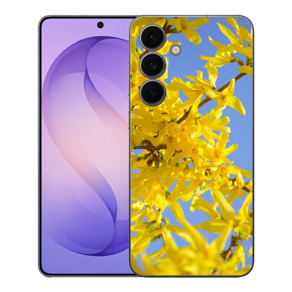 Gélový kryt mmCase na Samsung Galaxy S26 FE - žlté kvety