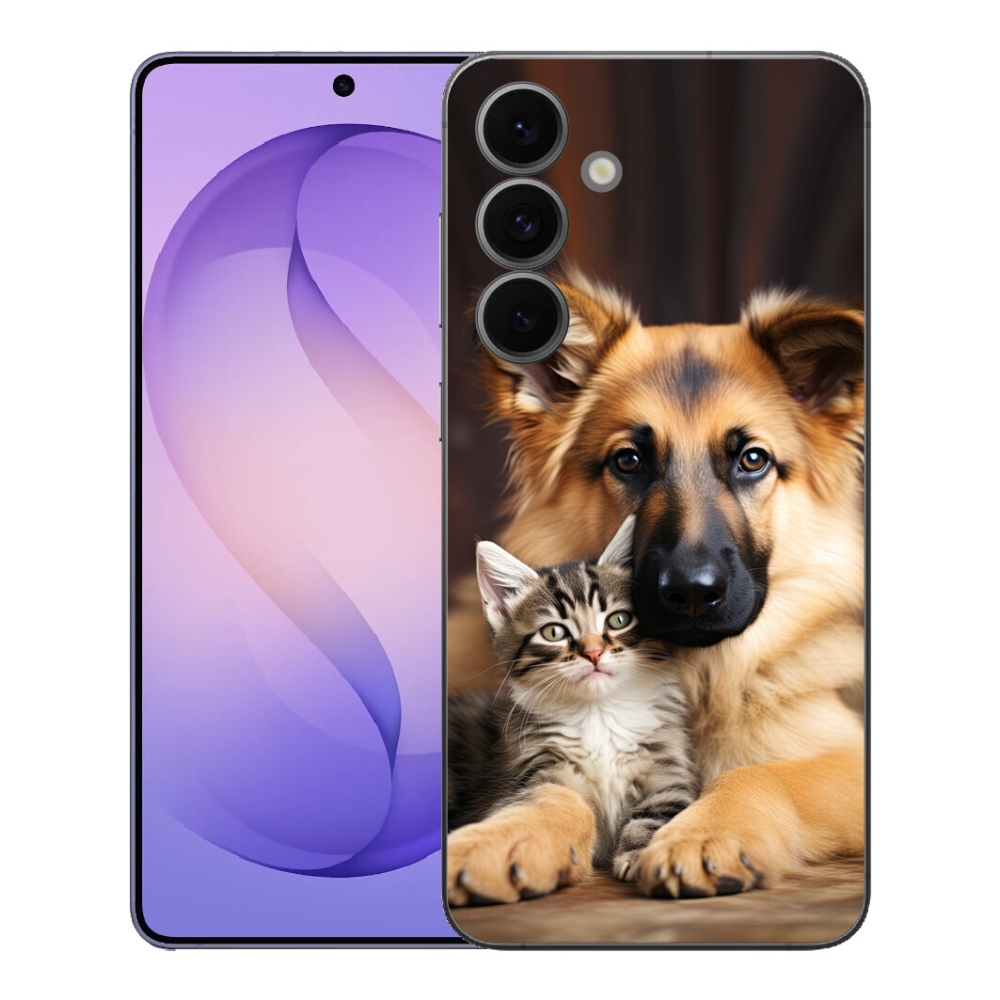 Gélový kryt mmCase na Samsung Galaxy S26 FE - zvieracie priateľstvo