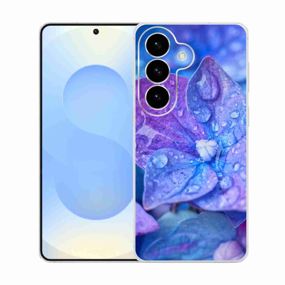 Gélový kryt mmCase na Samsung Galaxy S26 - fialový kvet