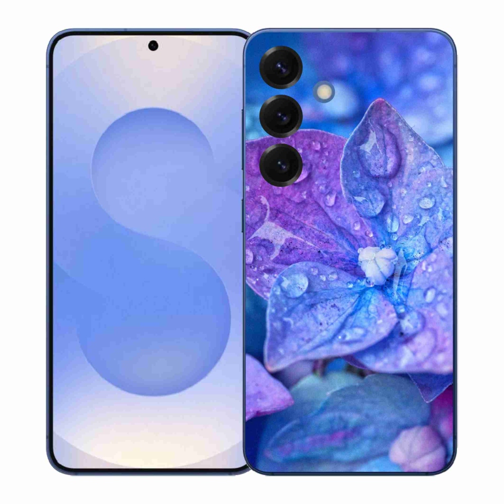 Gélový kryt mmCase na Samsung Galaxy S26+ - fialový kvet