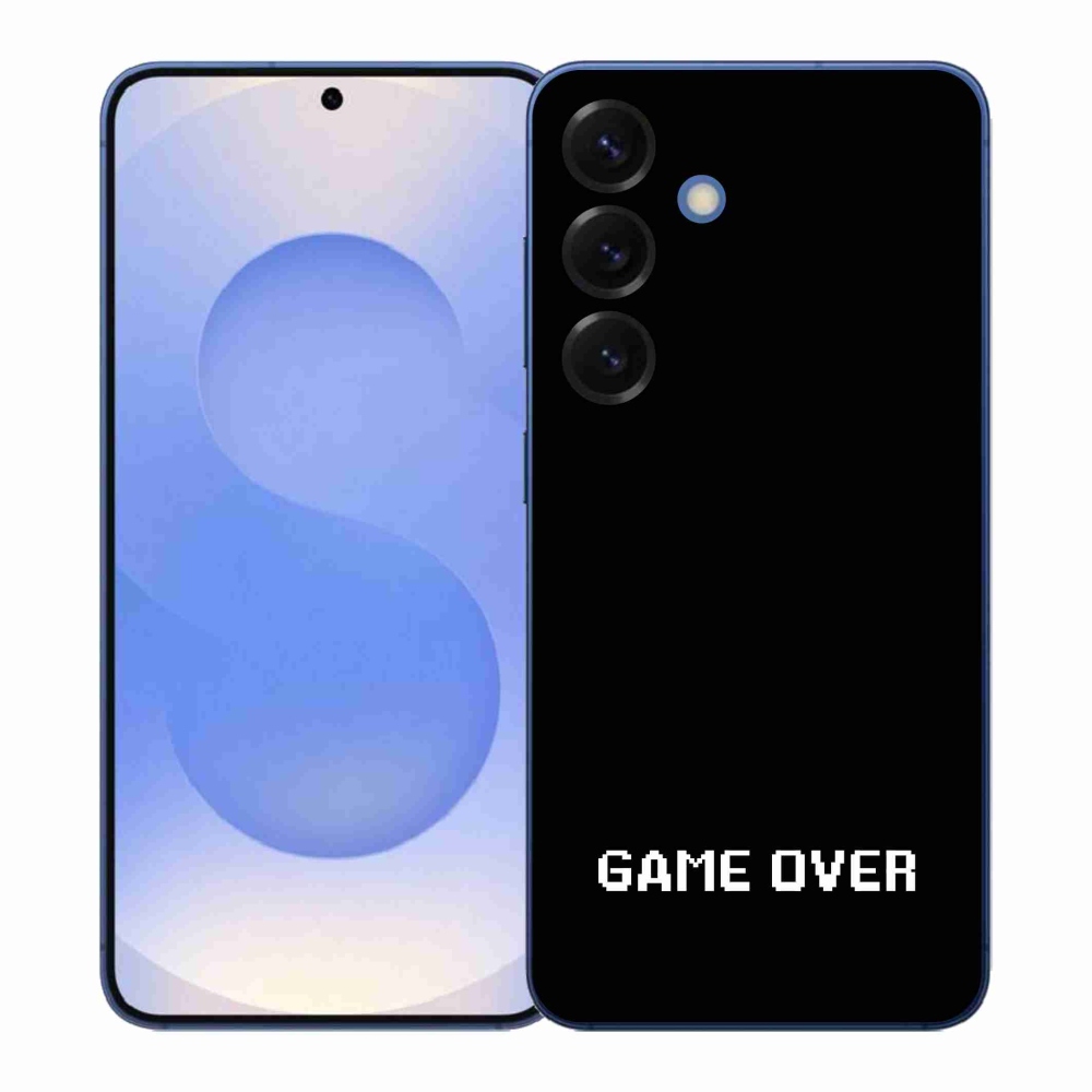 Gélový kryt mmCase na Samsung Galaxy S26+ - game over čierne pozadie
