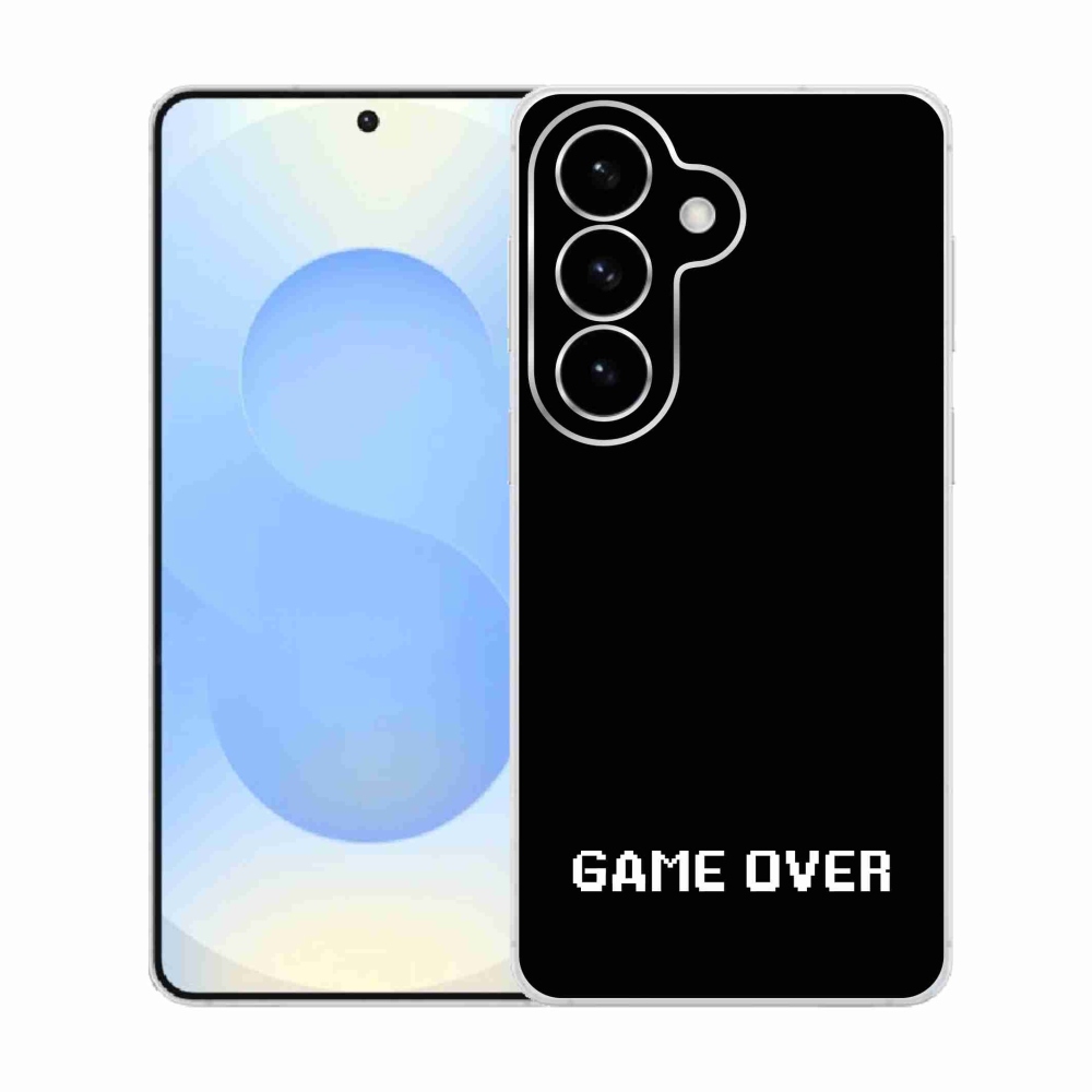 Gélový kryt mmCase na Samsung Galaxy S26 - game over čierne pozadie