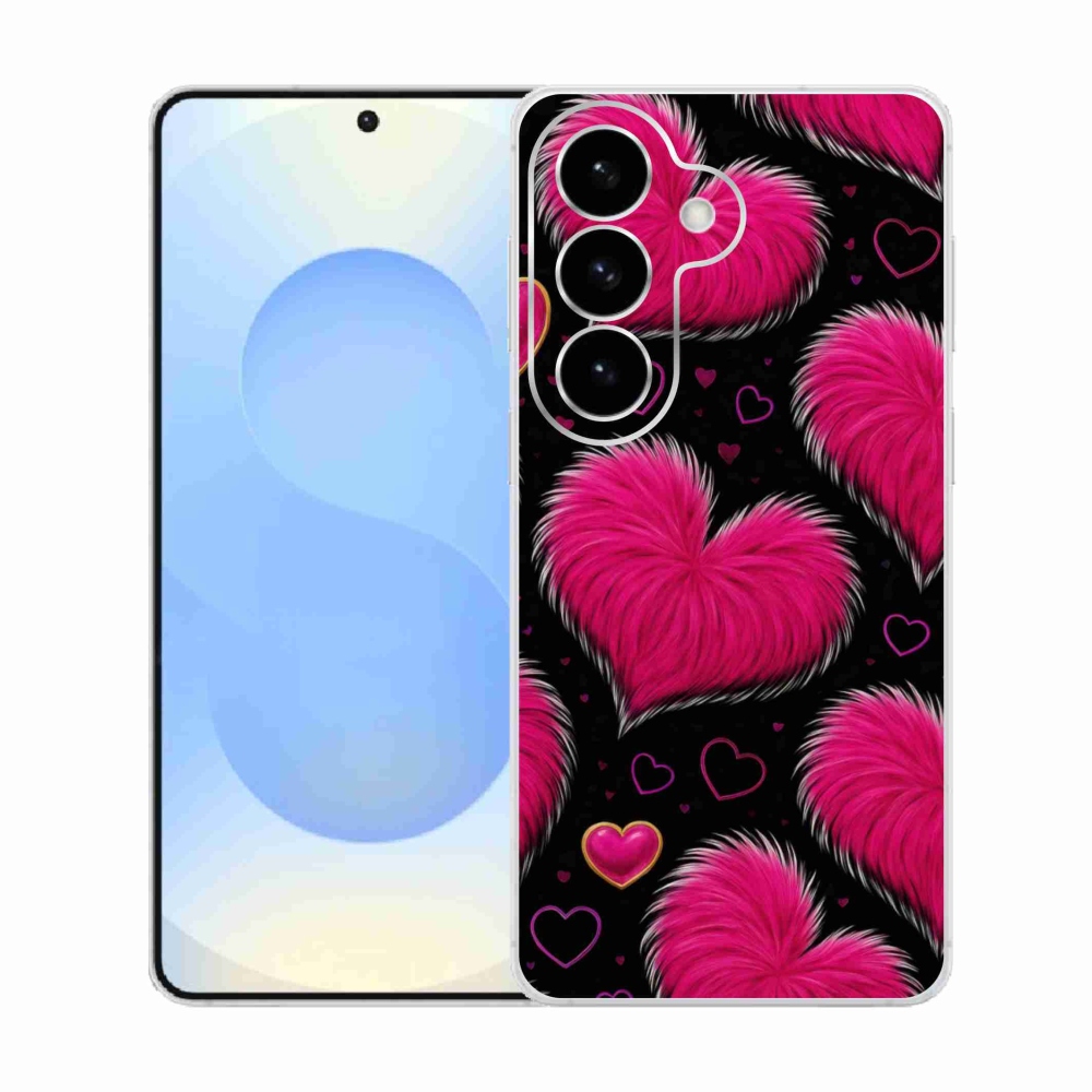 Gélový kryt mmCase na Samsung Galaxy S26 - hebké srdce