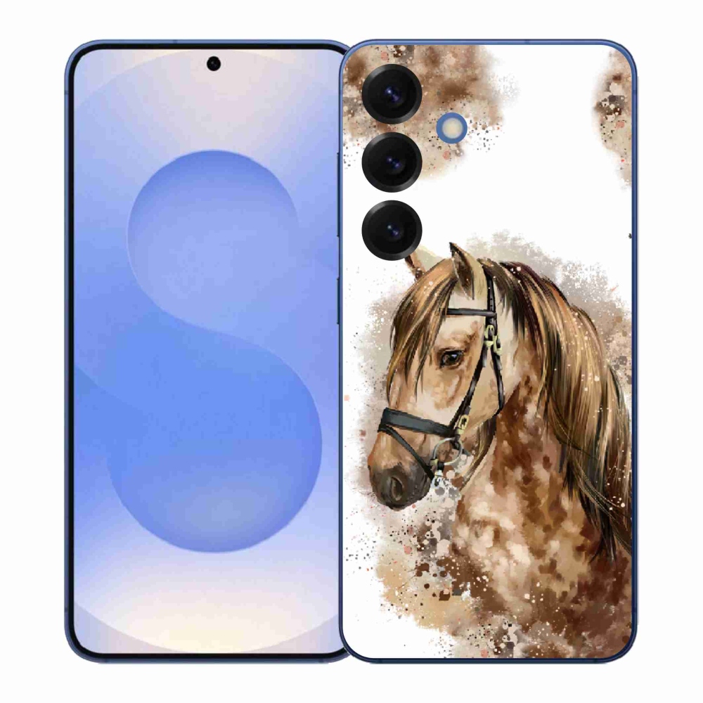 Gélový kryt mmCase na Samsung Galaxy S26+ - hnedý kreslený kôň